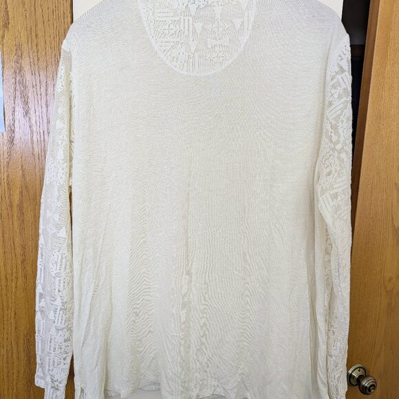 WRAP London Geometric Lace Top - Size US 18/ UK 22 - Picture 2 of 3